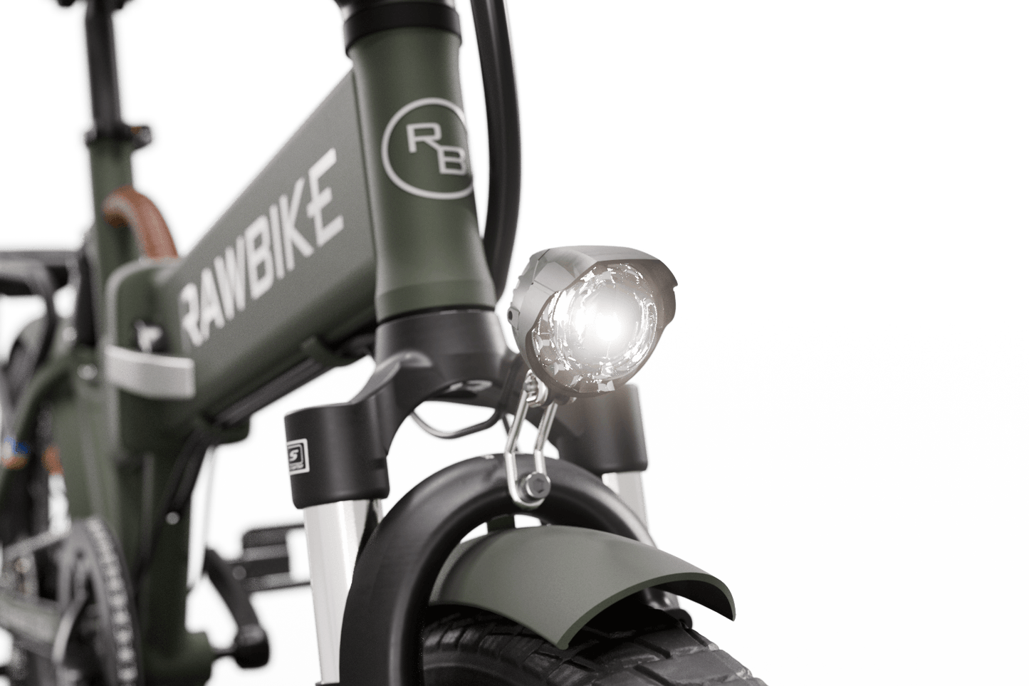 Rawbike Elcykel City Camo Green