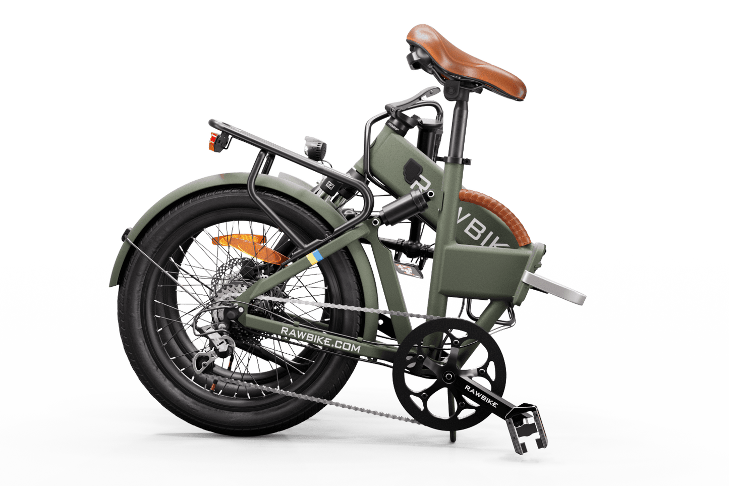 Rawbike Elcykel City Camo Green