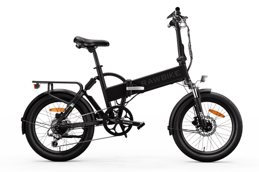 Rawbike Elcykel City Jet black Onyx