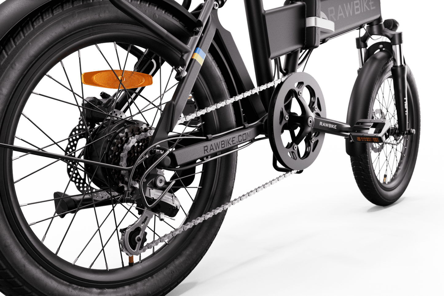 Rawbike Elcykel City Jet black Onyx