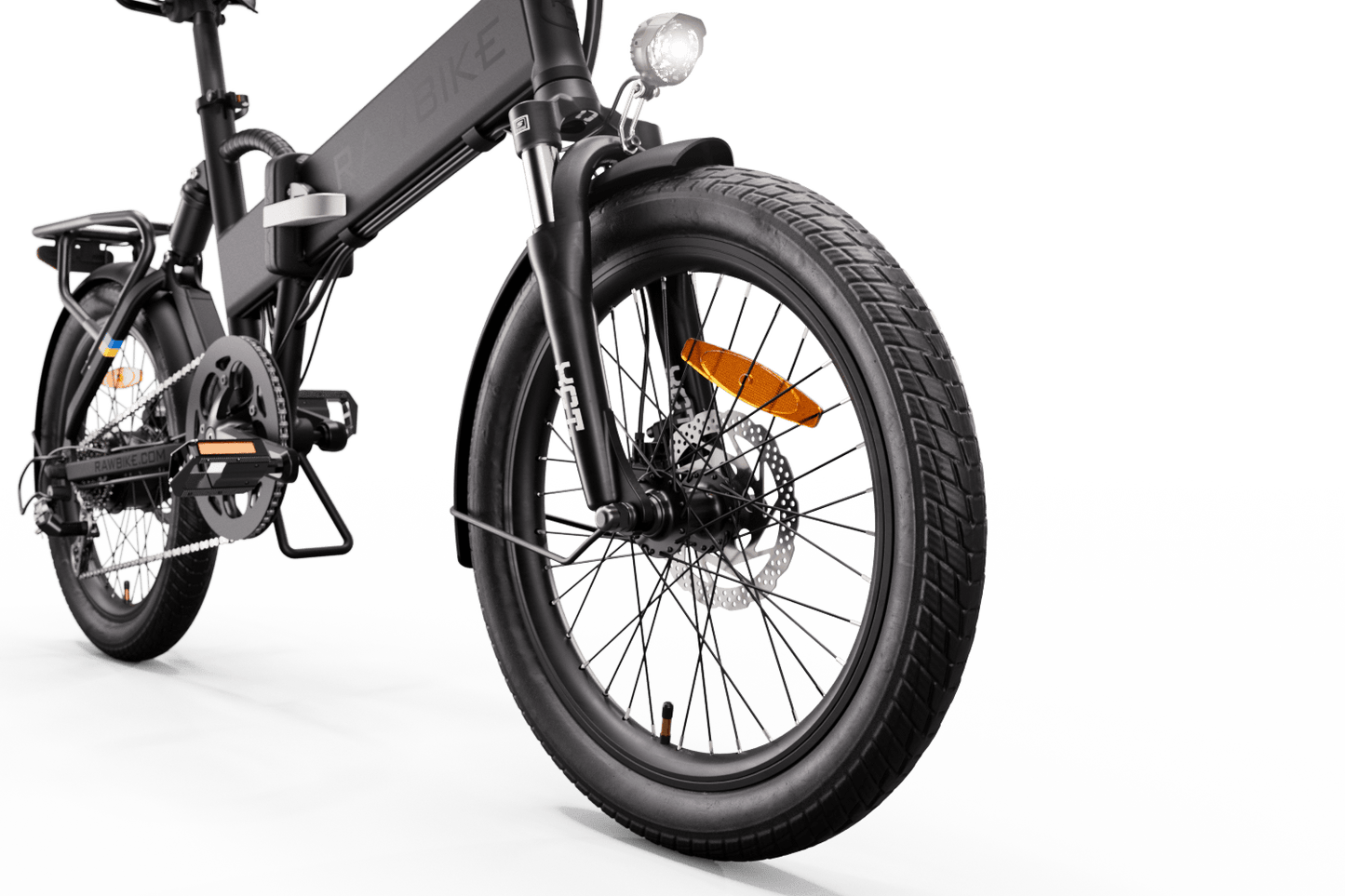 Rawbike Elcykel City Jet black Onyx