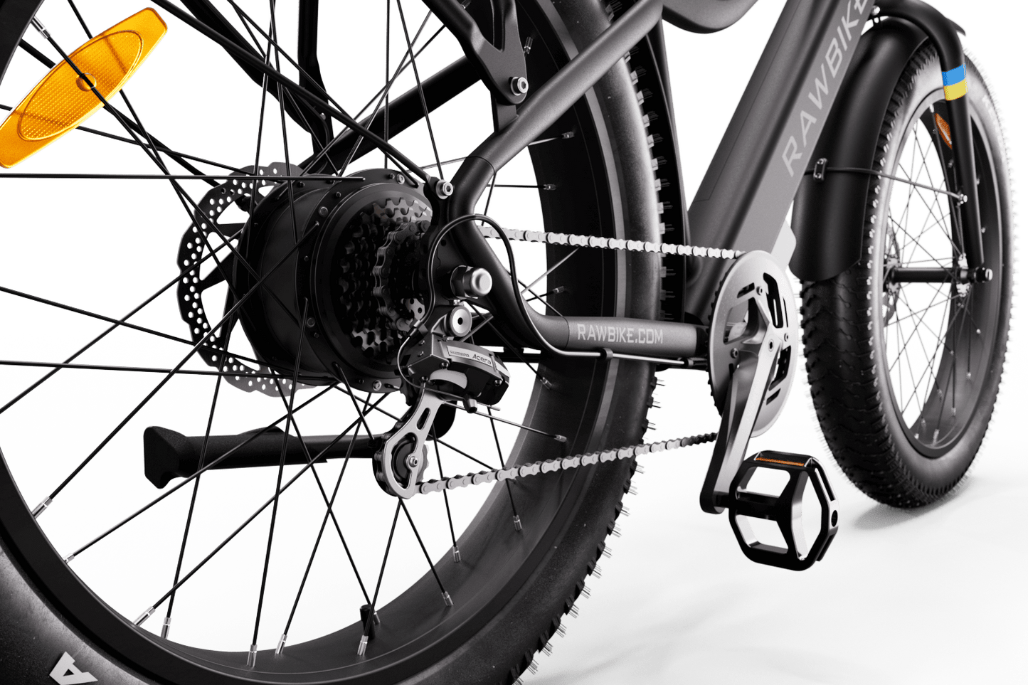 Rawbike Elcykel Urban Jet Black
