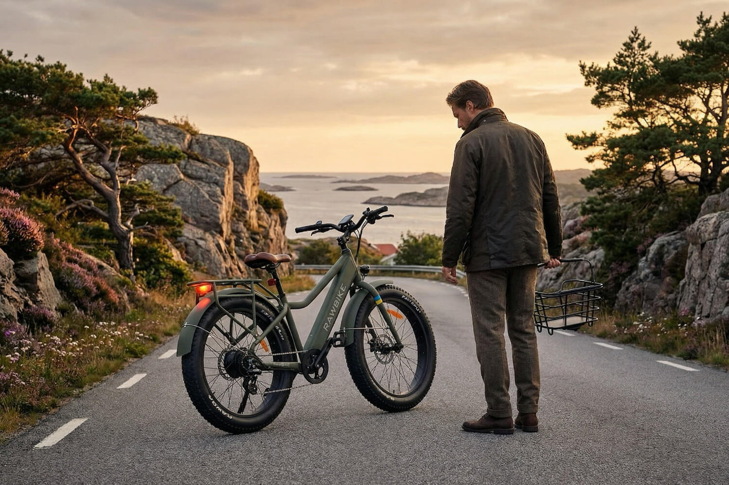 Rawbike Elcykel Urban Camo Green