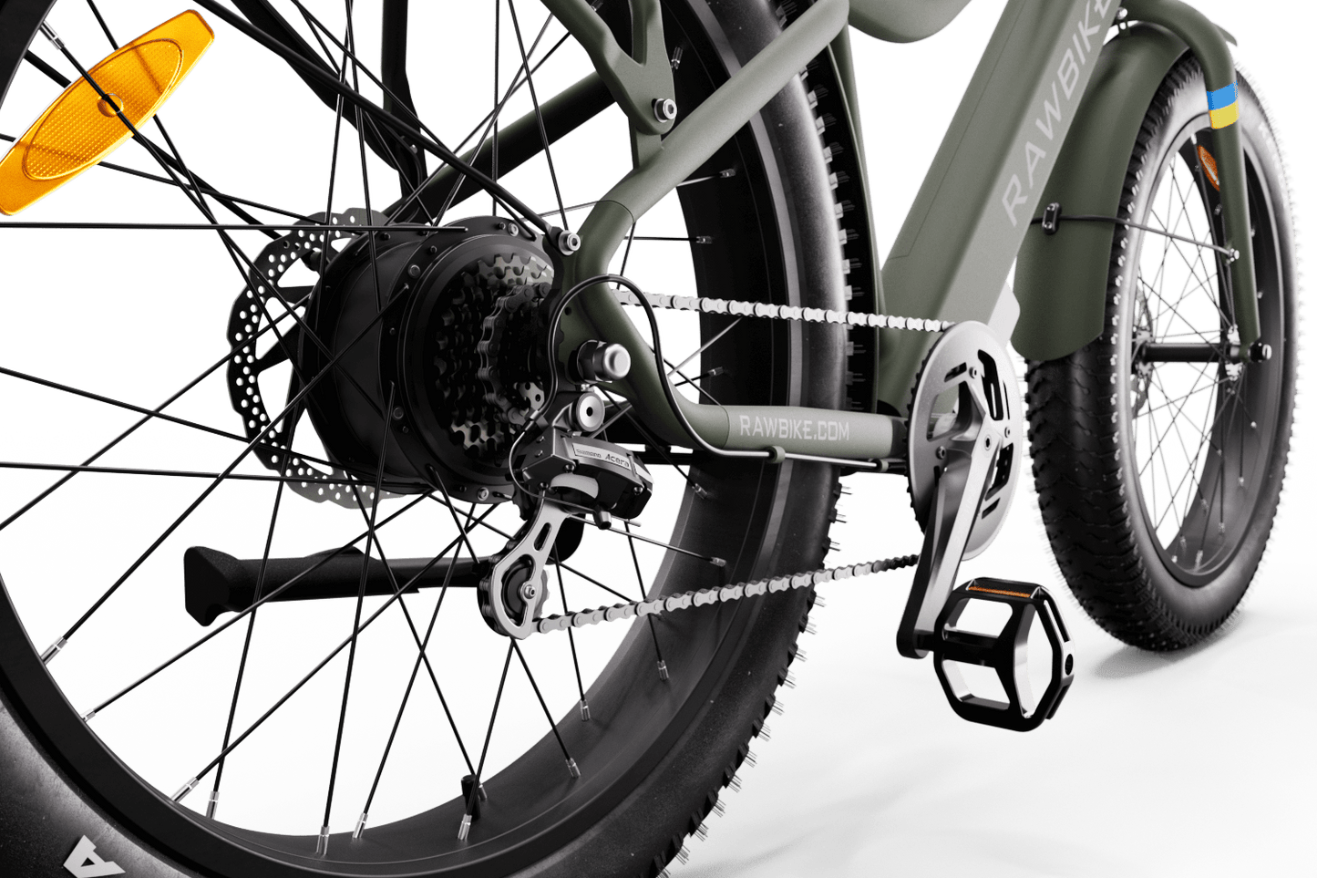 Rawbike Elcykel Urban Camo Green