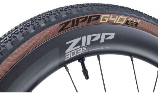 Cykeldäck Zipp G40 XPLR Aramid bead to bead puncture protection TLR 40-622 Svart Vikbart