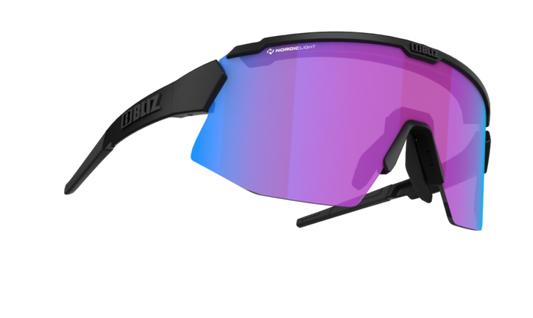 Cykelglasögon Bliz Breeze Small Nano Optics Violet with Blue Nordic Light Svart