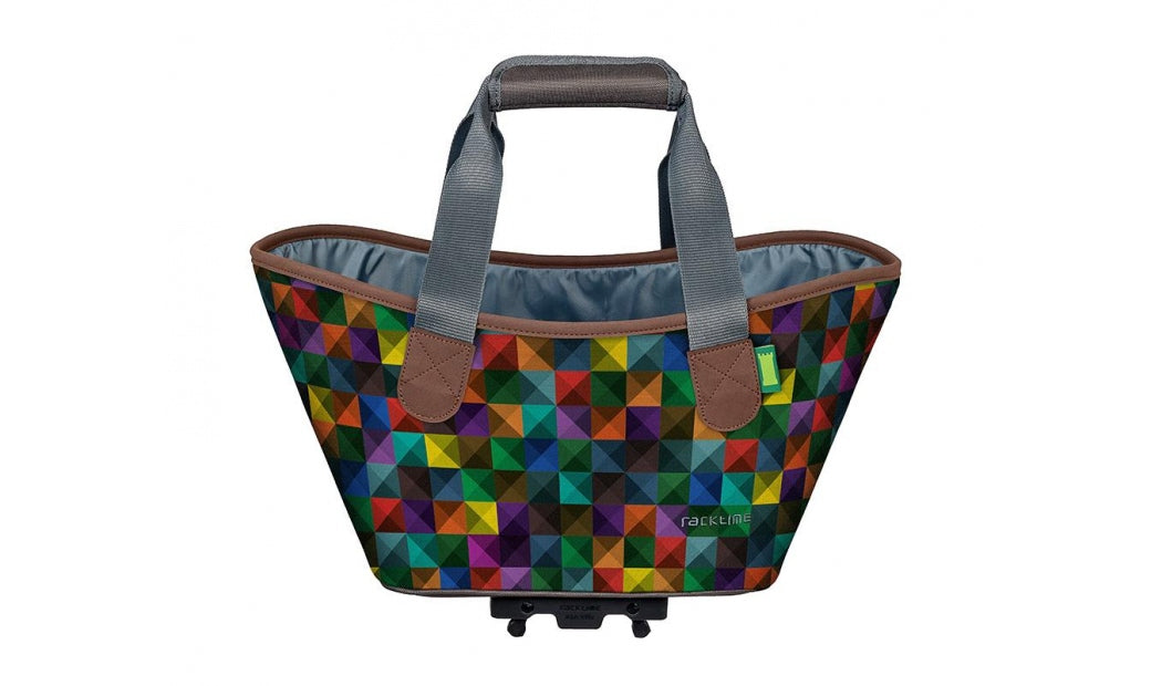 Pakethållarväska Racktime Agnetha 15 L gul/purple/röd