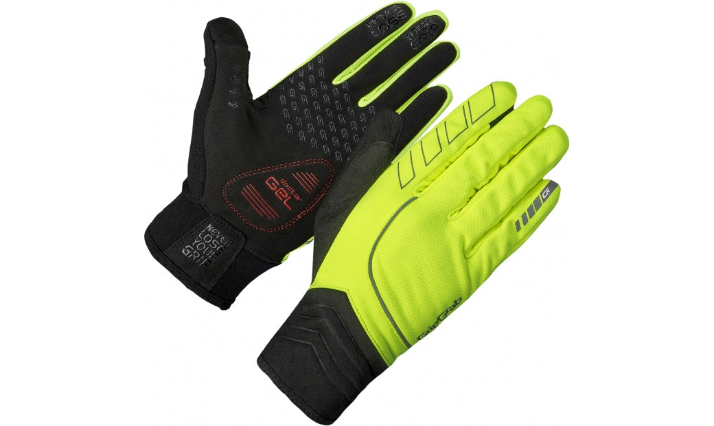 Handskar GripGrab Hurricane Windproof Midseason hi-vis gul