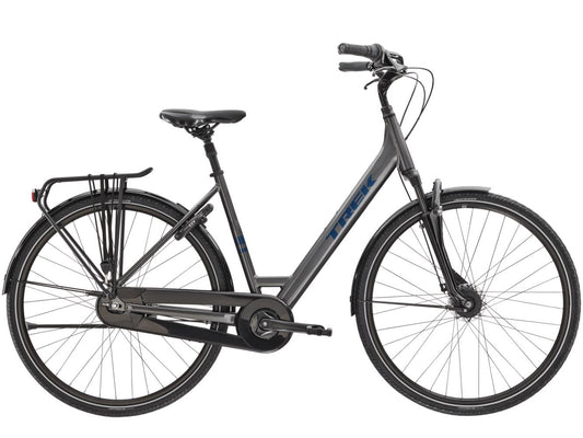 Hybridcykel Trek District 2 EQ Lowstep Grå