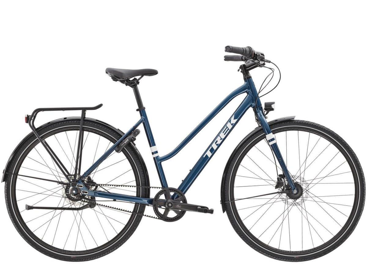 Hybridcykel Trek District 3 EQ Stagger Grön