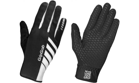 Handskar GripGrab Raptor Windproof Lightweight Raceday Winter svart/vit