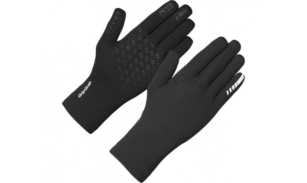 Handskar GripGrab Waterproof Knitted Thermal svart