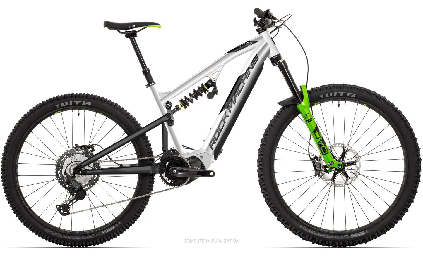 El-MTB Rock Machine Blizzard E90-297 Rz Silver/Svart