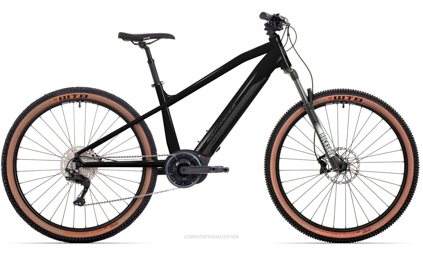 El-MTB Rock Machine Torrent E50-29 B Svart
