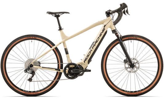 E-Gravelcykel Rock Machine Gravelride e700 Di2 Svart/Beige