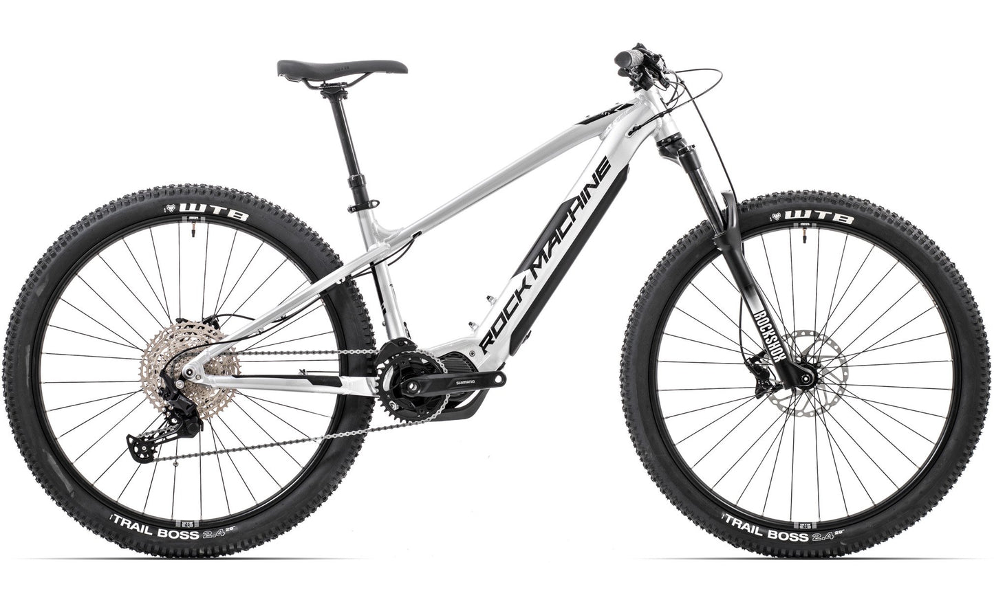 El-MTB Rock Machine Blizz e60-29 Silver/Svart