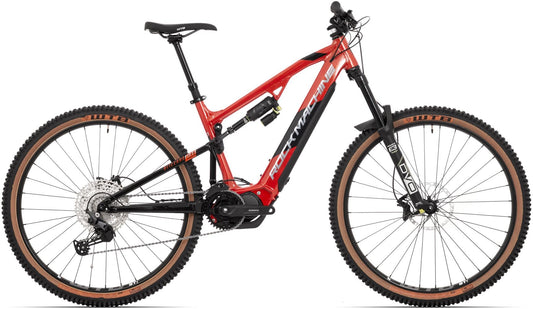 El MTB Rock Machine Blizzard INT E50-29 orange/silver/svart