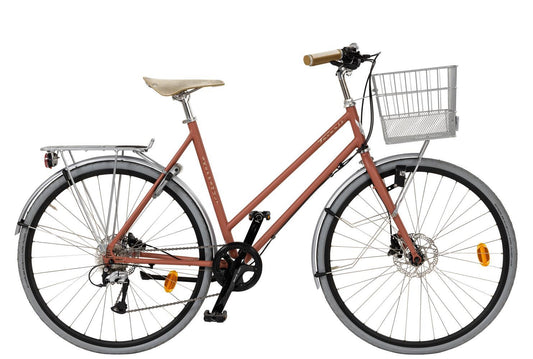 Damcykel Skeppshult Favorit Sport 9-växlar Bränd Jord Matt