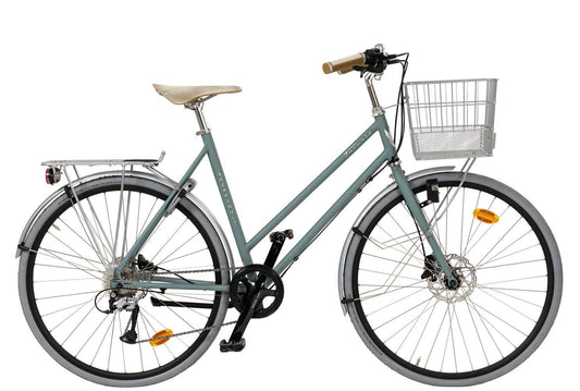 Damcykel Skeppshult Favorit Sport 9-växlar Alg Matt