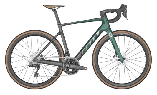 E-Racer Scott Addict eRIDE 10 grön