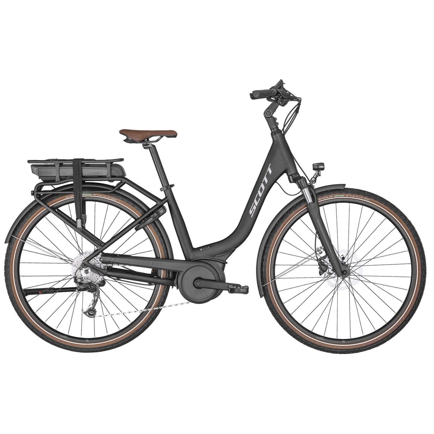 Elcykel Scott Unisex Sub Active eRIDE 10 Unisex Rack Dark Grey
