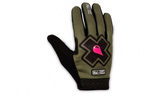 Handskar MUC-OFF Riders Gloves Green/Pink