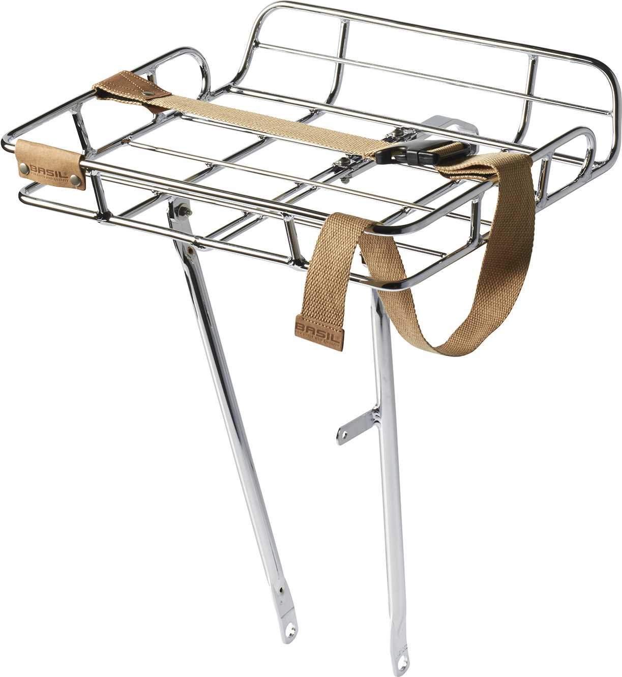 Pakethållare Basil Portland fram aluminium silver