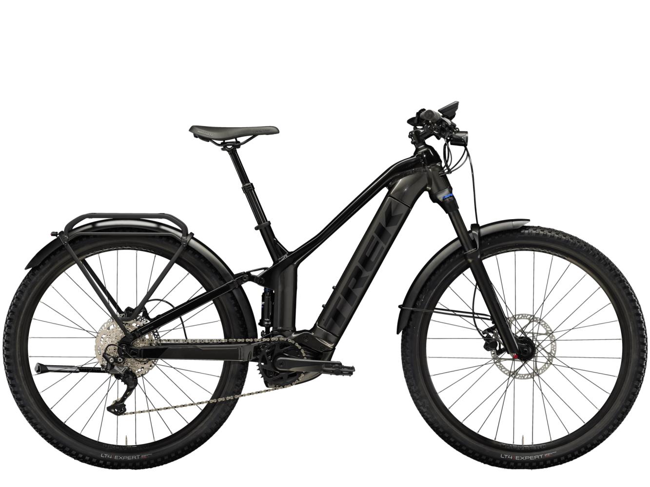 El MTB Trek Powerfly FS 4 EQ Gen 3 27.5 Svart