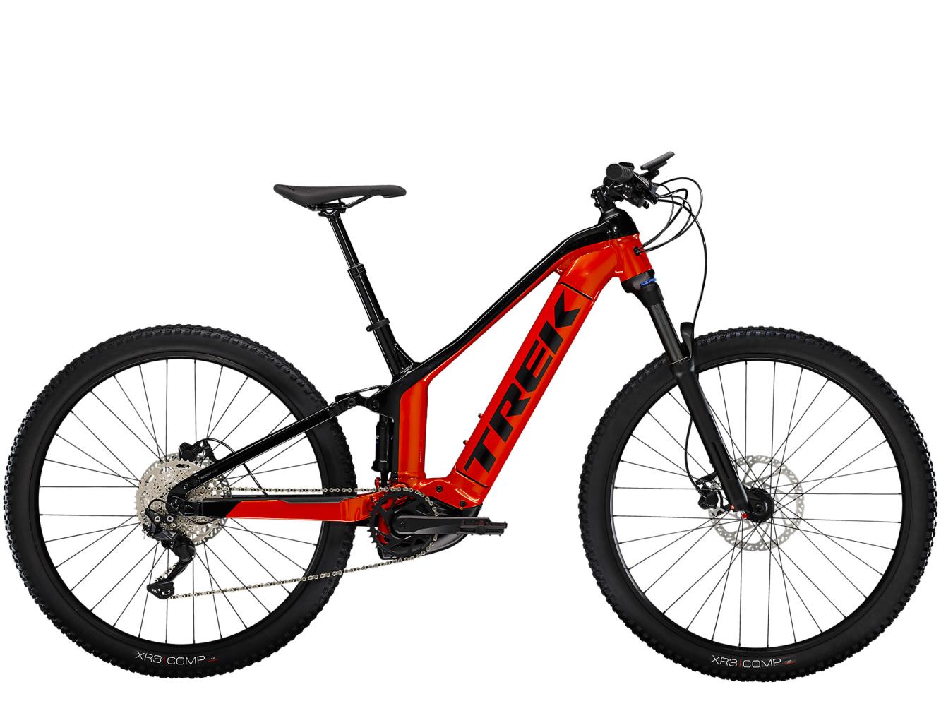 El MTB Trek Powerfly FS 4 Gen 3 Röd 27.5"