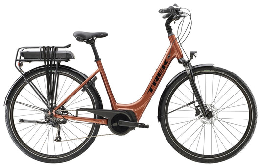 Elcykel Trek Verve+ 1 Lowstep 300wh Dam Orange