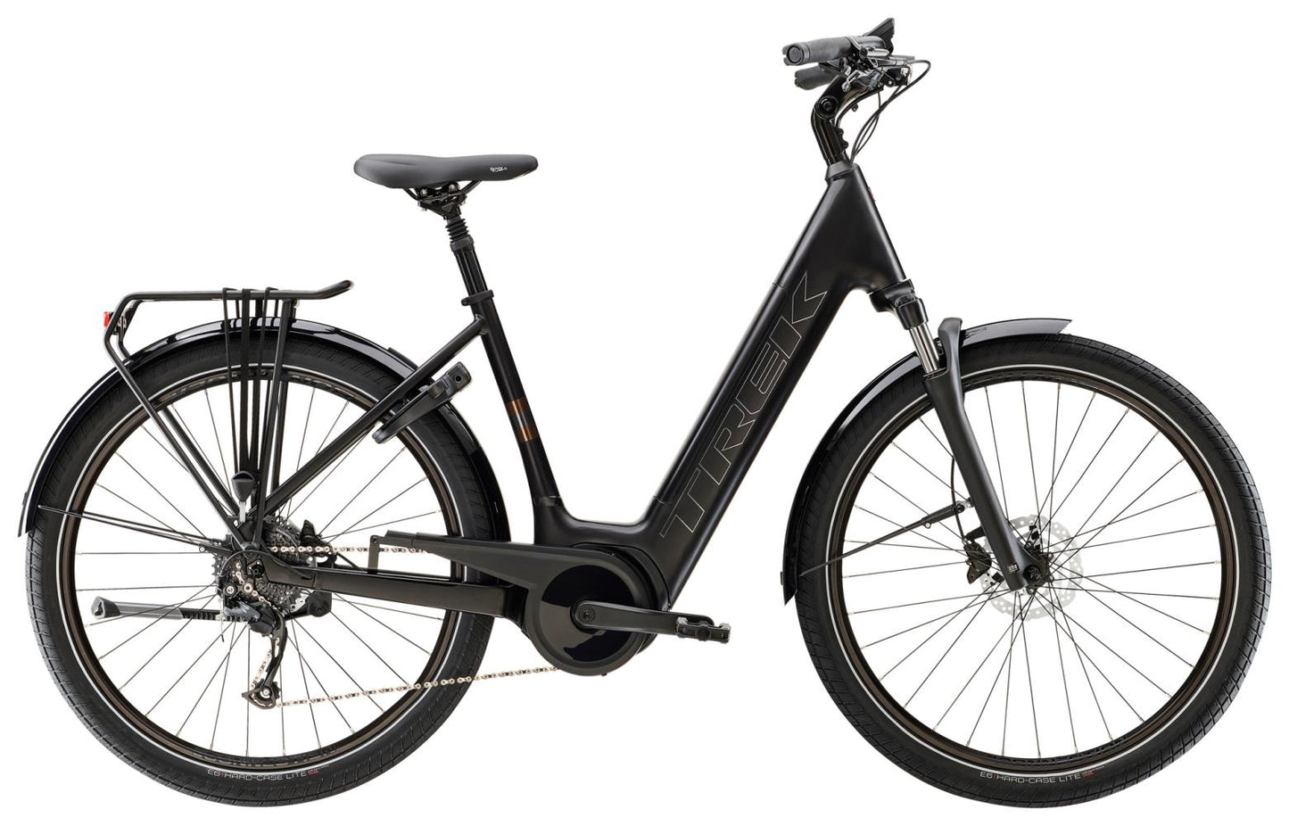 Elcykel Trek Verve+ 3 Lowstep 725wh Dam Svart