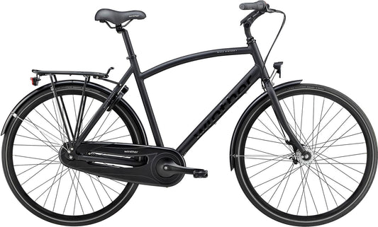 Herrcykel Black Winther 5 7-växlad svart
