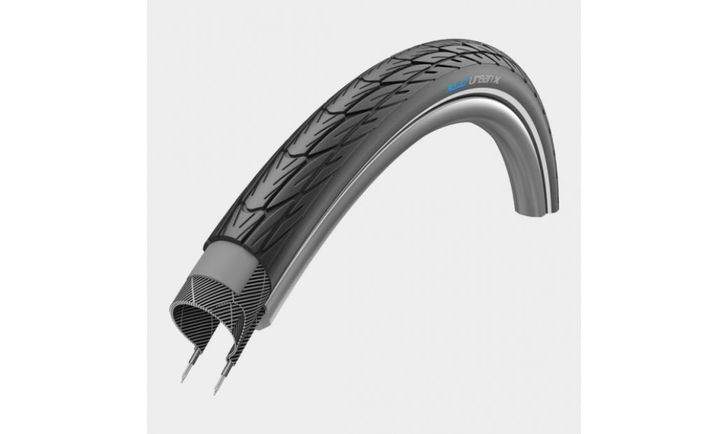 Cykeldäck XLC VT-C03 Urban X 40-635 (700 x 38B / 28 x 1 1/2) reflex svart/svart