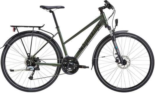 Hybridcykel Nishiki XC Five dam grön