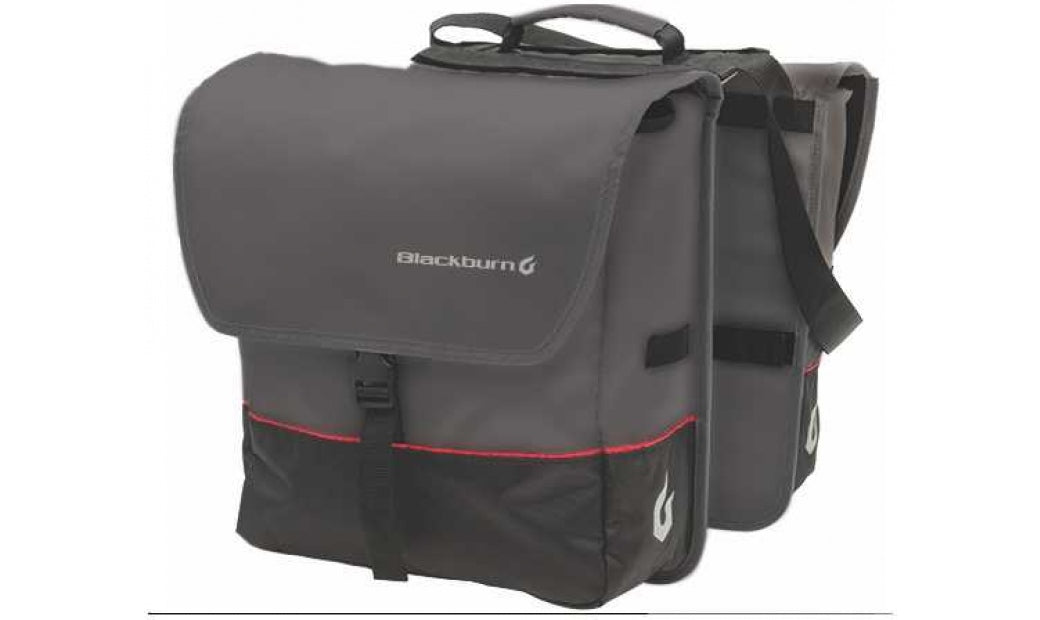 Local Saddlebag Pannier - Black And Grey