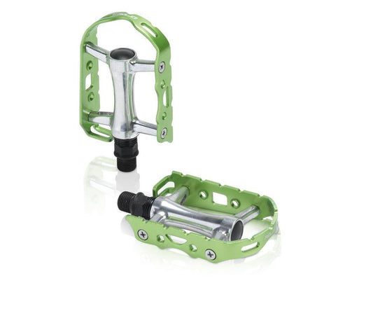 Pedaler XLC PD-M15 Ultralight Colour Edition Silver/Grön