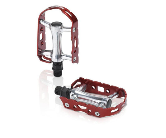 Pedaler XLC PD-M15 Ultralight Colour Edition Silver/Röd