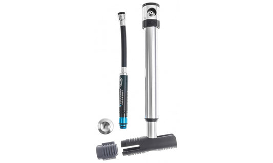 Mini pump Crankbrothers Klick HV / CO2 med mätare silver