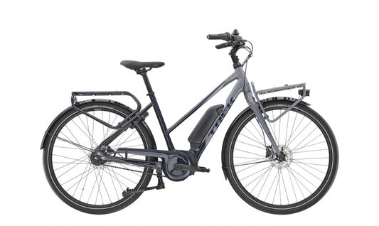 Elcykel Trek District+ 2 Stagger 300Wh Blå/Grå