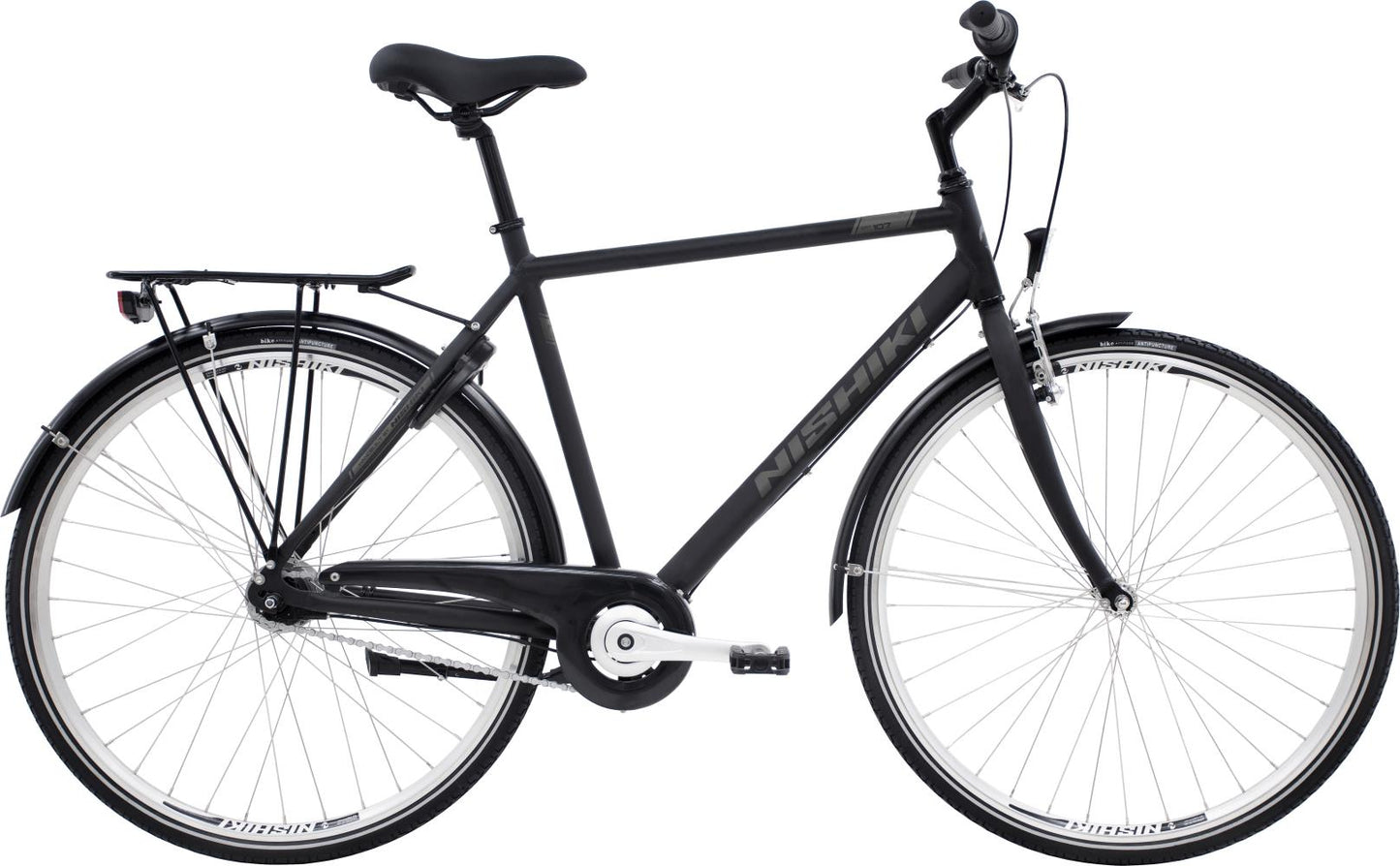 Herrcykel Nishiki City 107 Svart