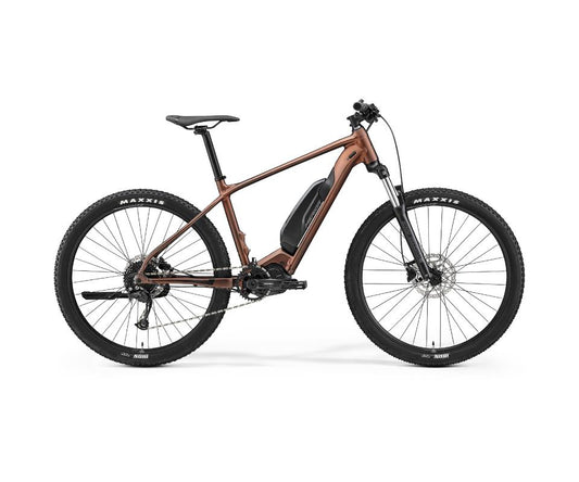 El MTB Merida eBIG.SEVEN 300 SE brons/svart
