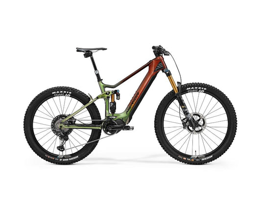 El MTB Merida eONE-SIXTY 10K brun/grön