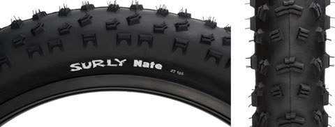 Cykeldäck Surly Nate Ultralight 94-559 (26 x 3.8") vikbart svart