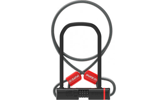 Bygellås ZÉFAL K-Traz U13 Code + Cable U-lock Svart