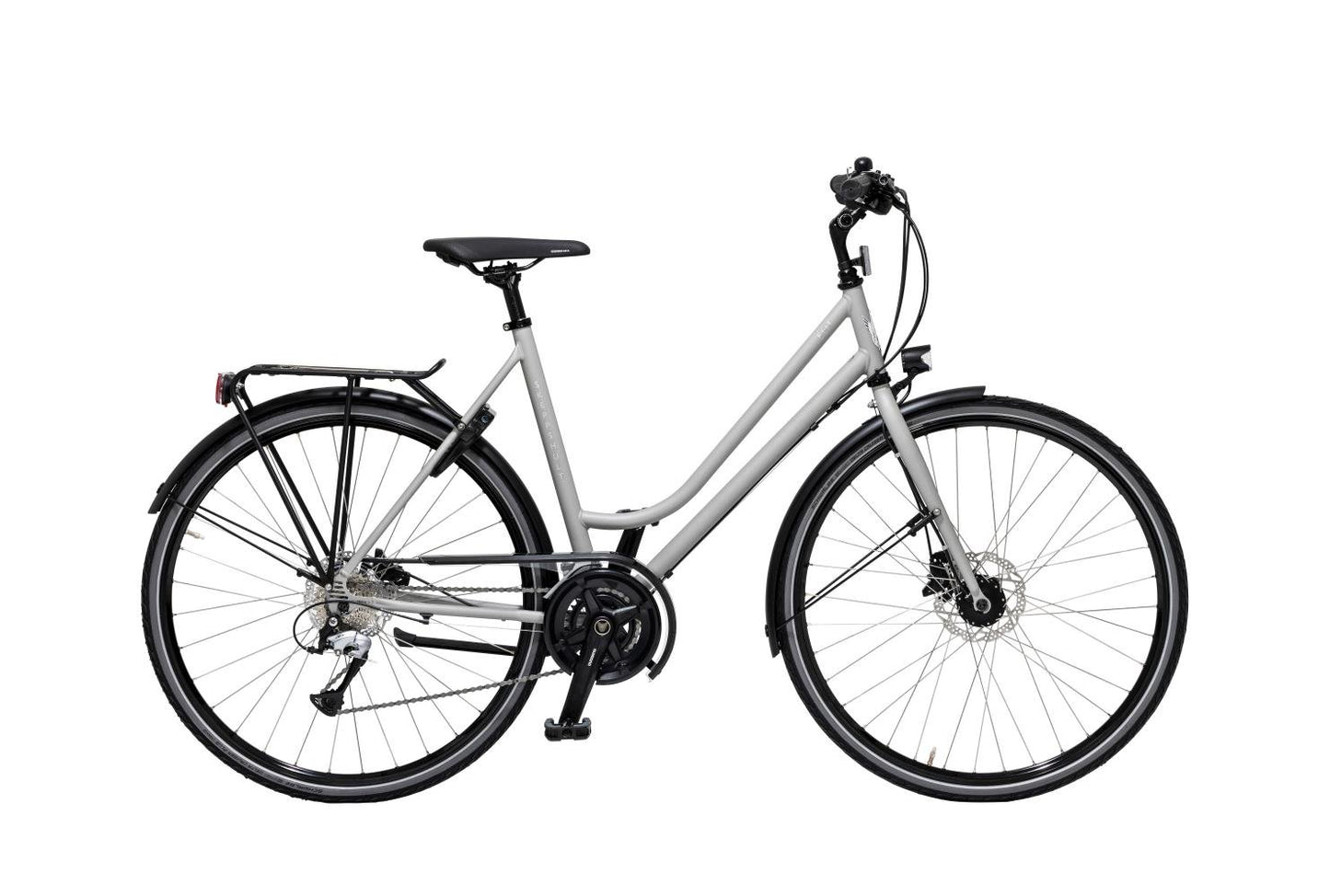 Damcykel Skeppshult Elit 18-Växlar Ullgrå