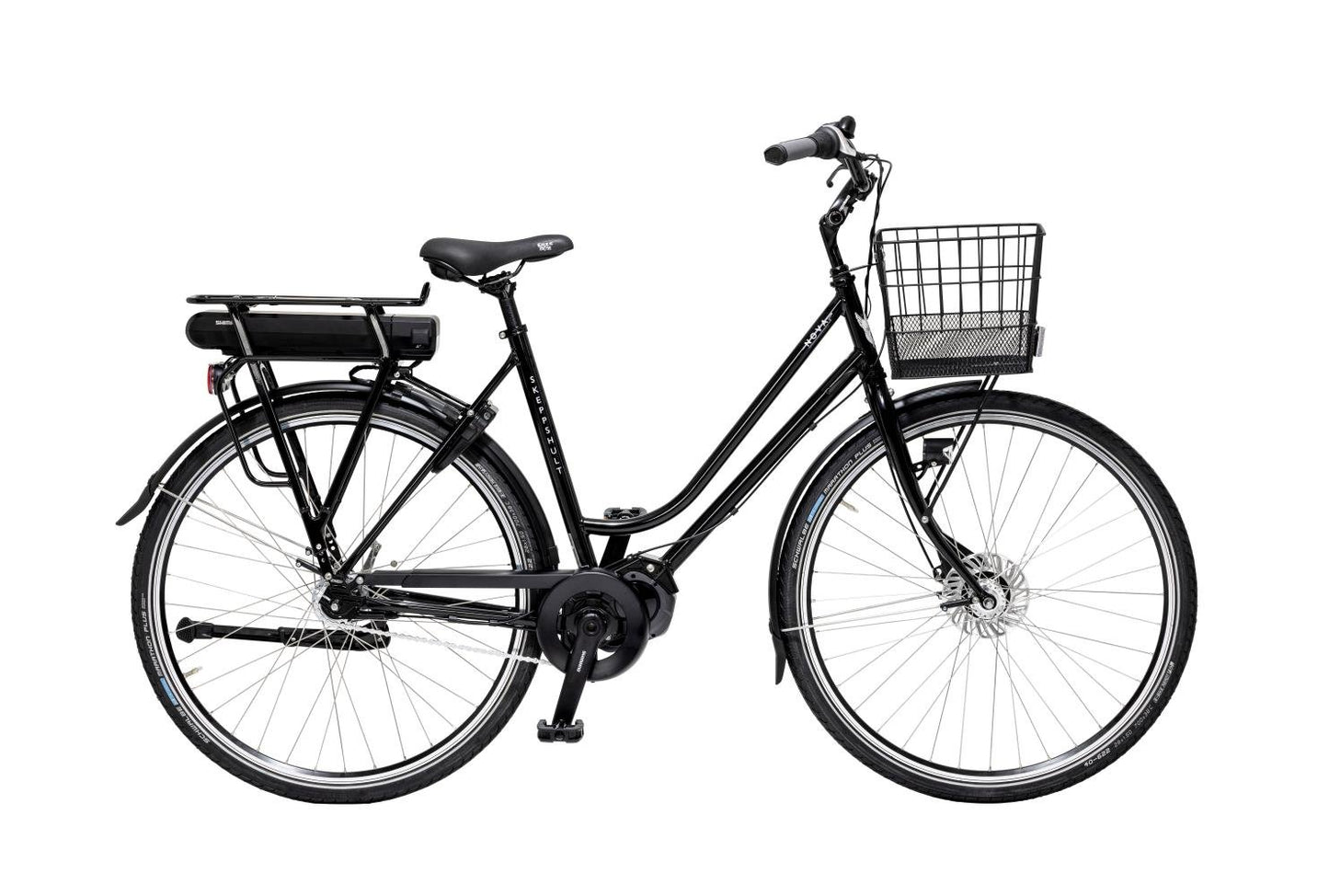 Elcykel Skeppshult Nova Premium El Dam 7-Växlar Svart Spegel