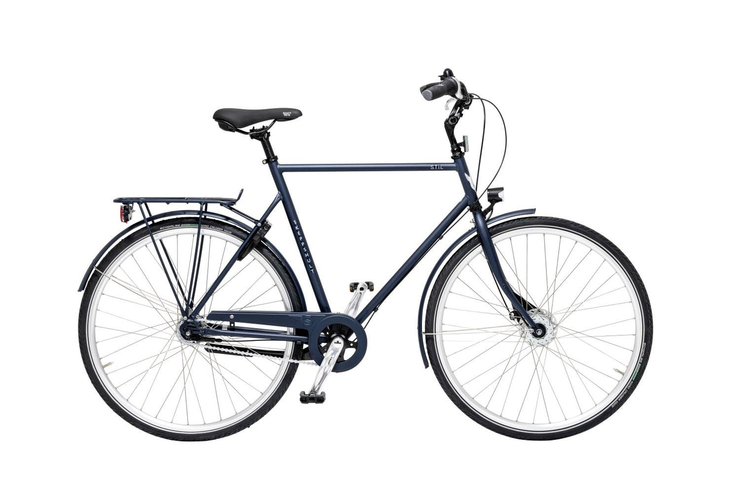 Herrcykel Skeppshult Stil Premium 7-Växlar Blå Denim