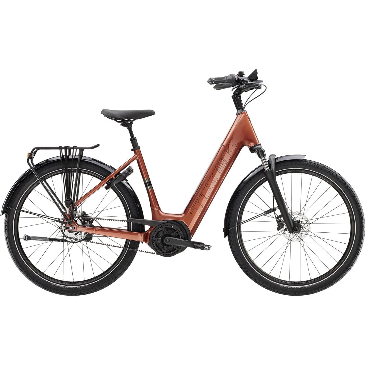 Elcykel Dam Trek District+ 4 Lowstep 400 WH Brons