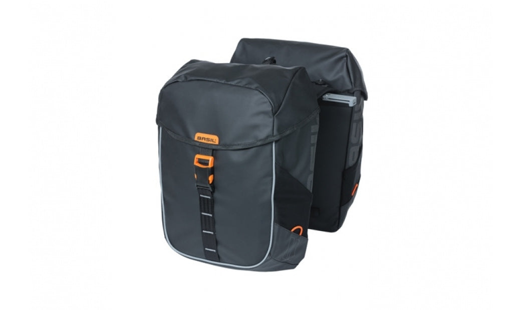 Packväska Miles Tarpaulin Double Bicycle Bag MIK svart