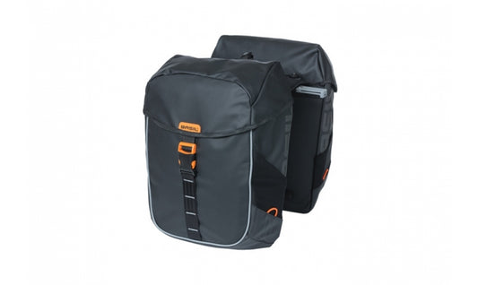 Packväska Miles Tarpaulin Double Bicycle Bag MIK svart